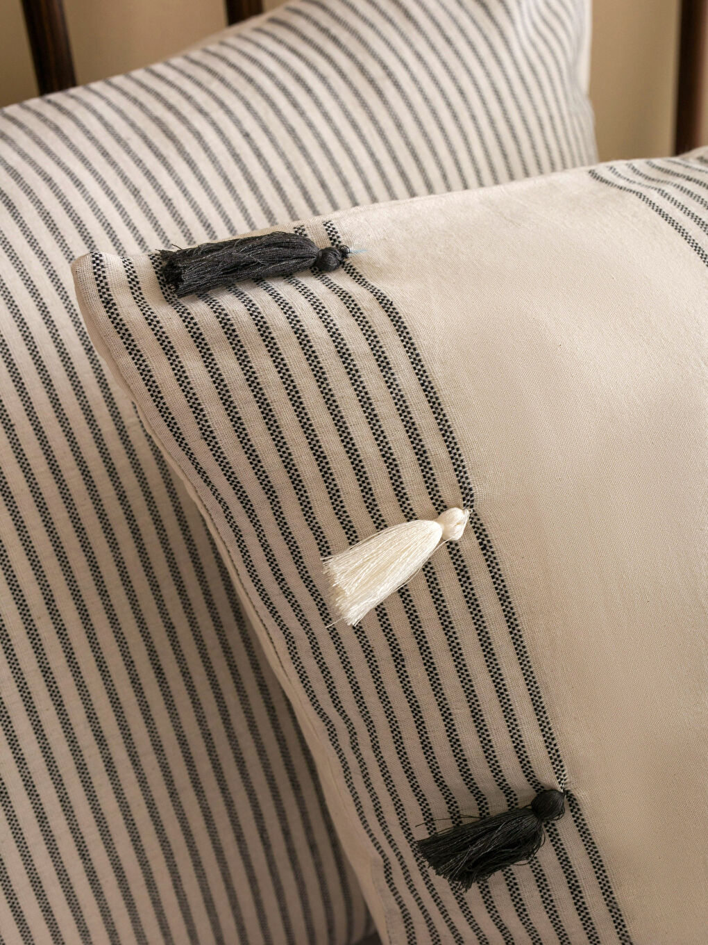 Lacivert Çizgili Çift Kişilik Nevresim Seti-3