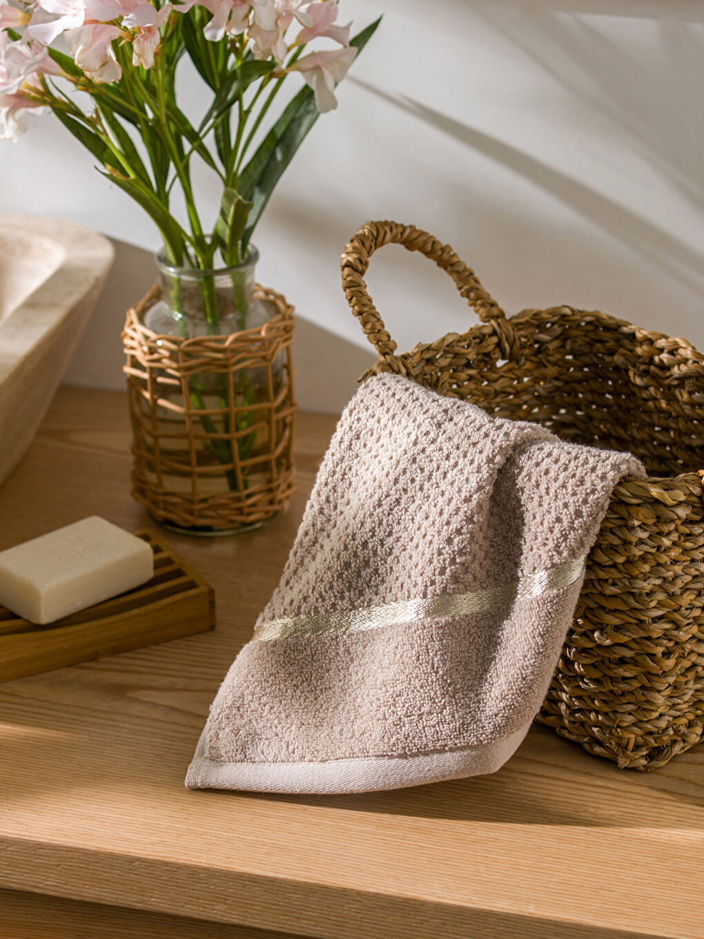 Serviette d'invité Imprimée en Coton 30x50 Cm-1