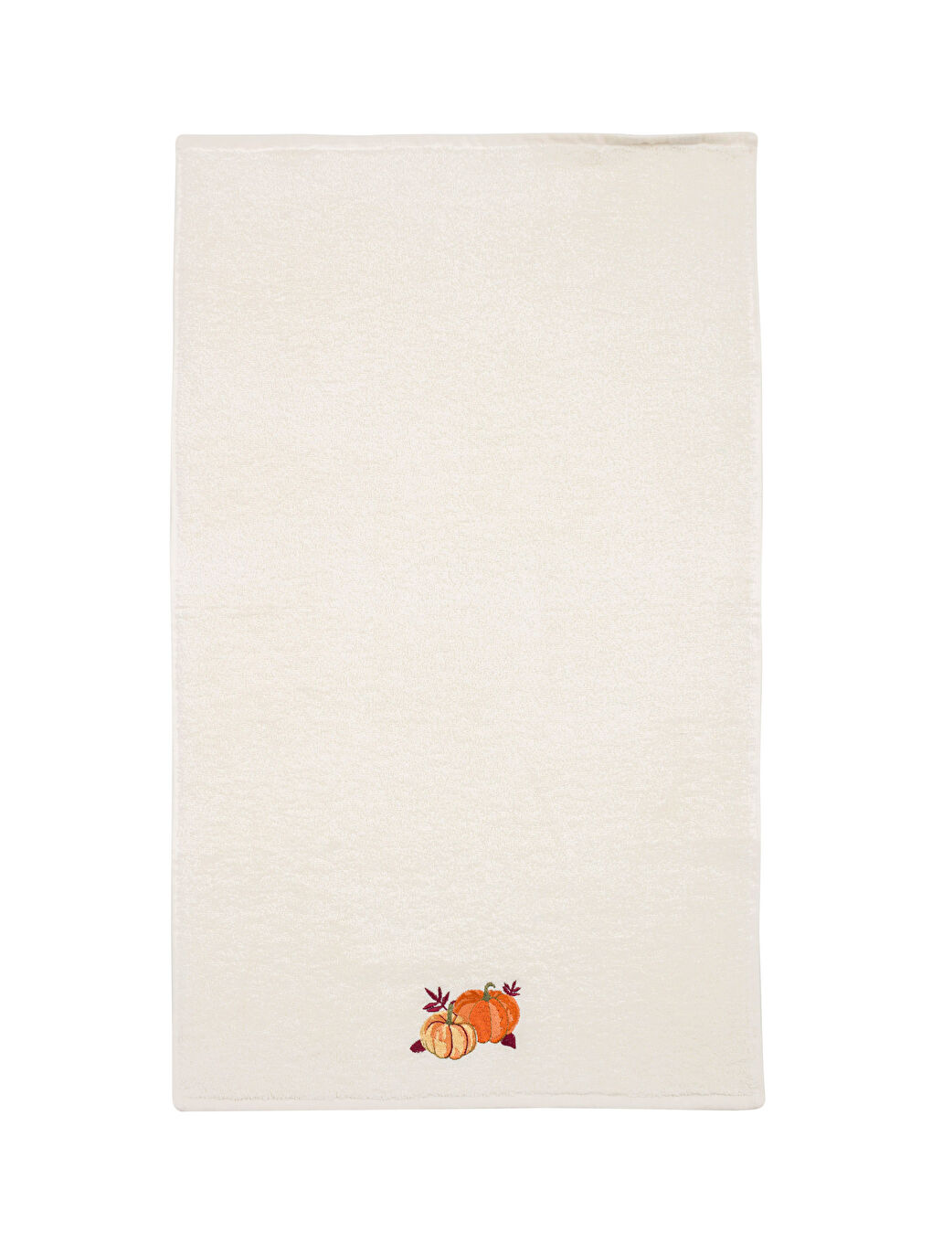 Ekru Nakışlı Yüz Havlusu 50x80 cm-4