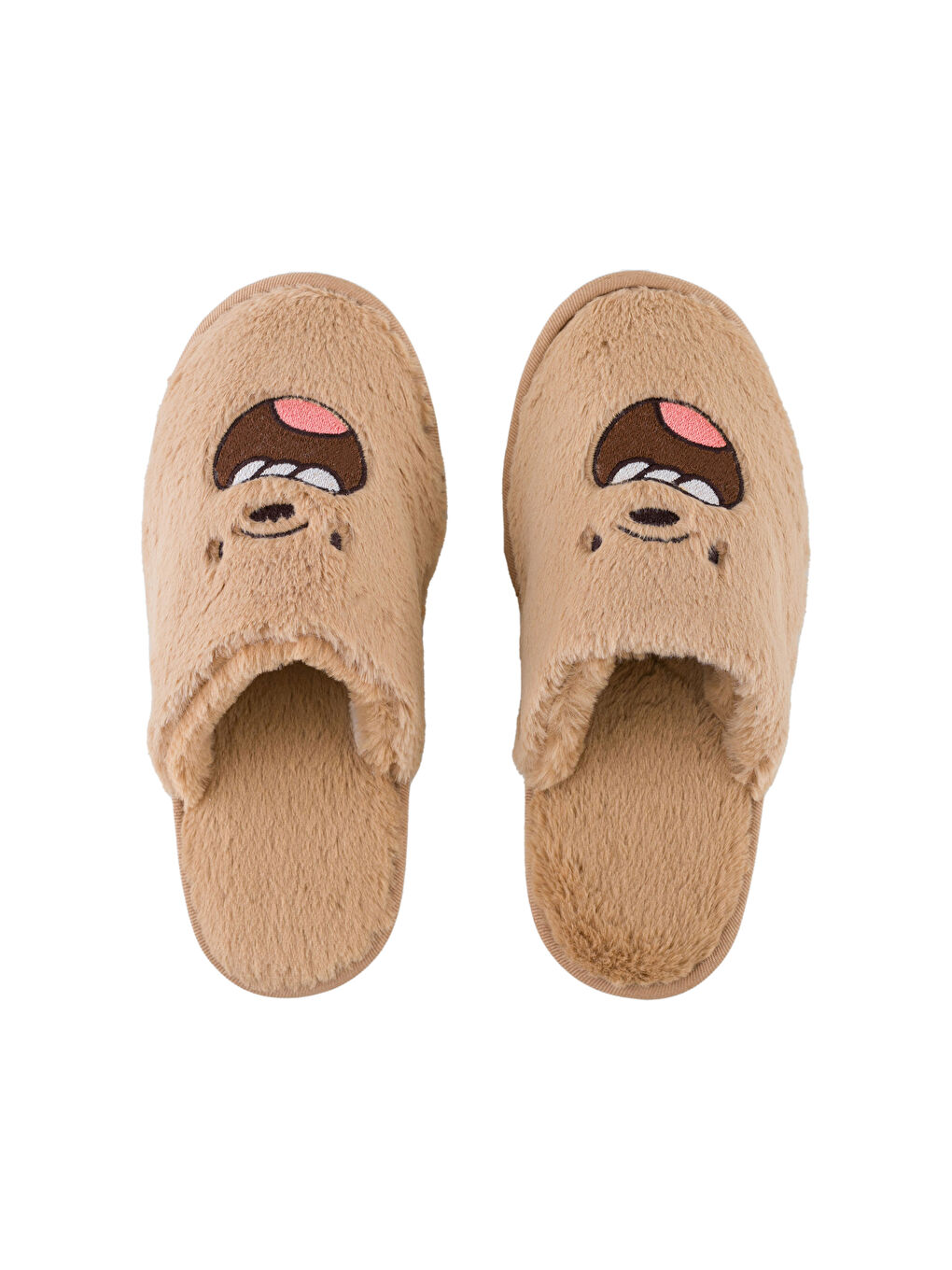 LCW HOME Printed Plush Women's House Slippers -W3EQ23Z8-F9C