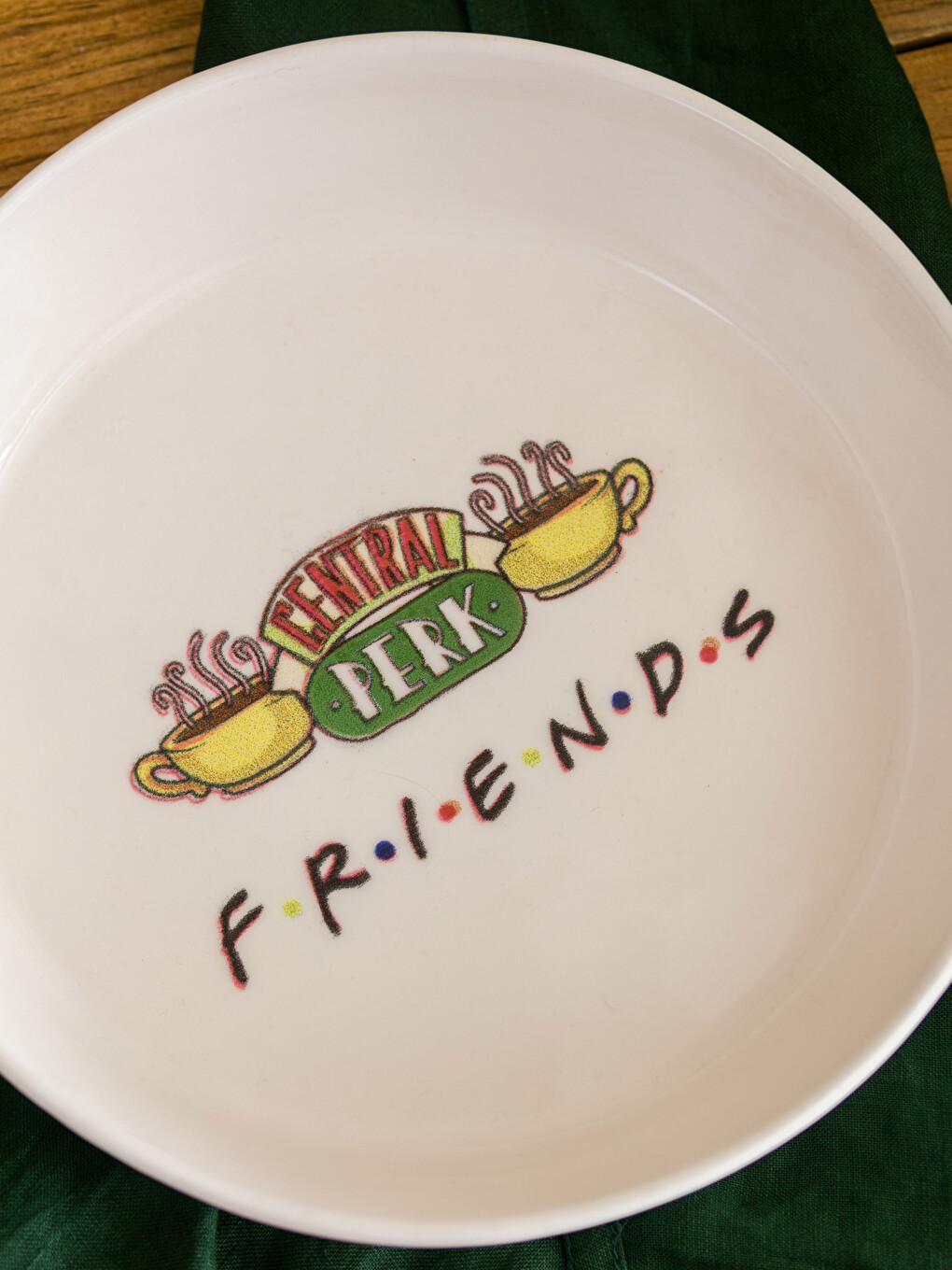 Karışık Friends Baskılı Seramik Salata Kasesi 22 cm-2
