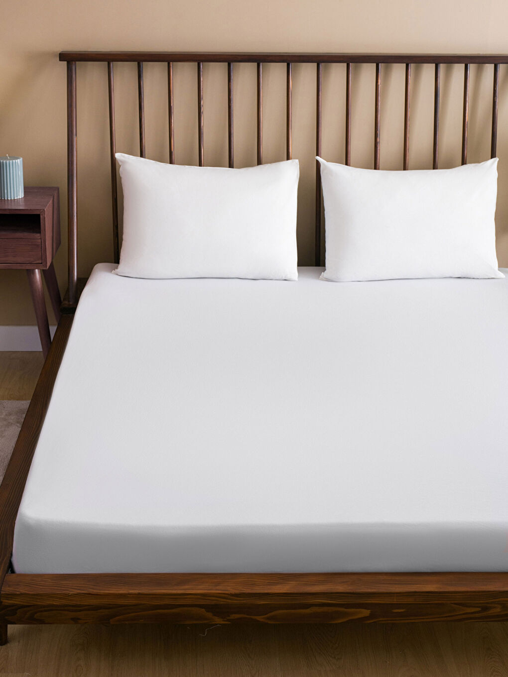 Gri Çift Kişilik Lastikli Battal Boy Çarşaf 180x200x30