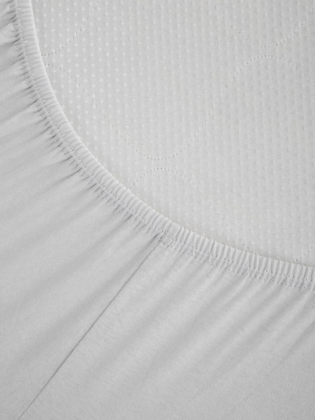 Gri Çift Kişilik Lastikli Battal Boy Çarşaf 180x200x30-3