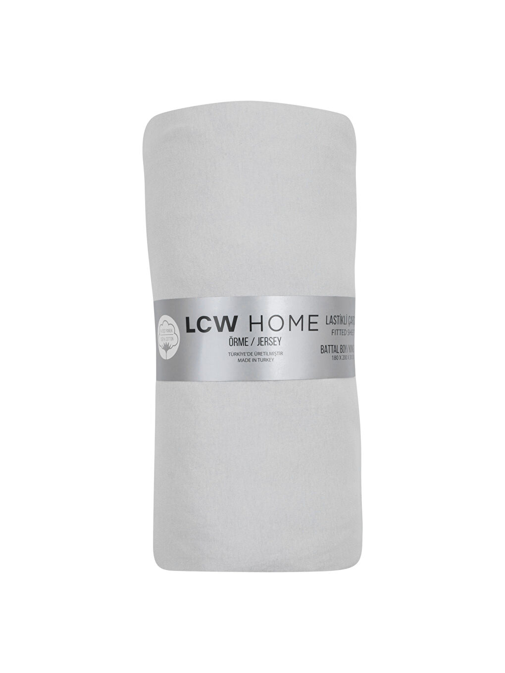 Gri Çift Kişilik Lastikli Battal Boy Çarşaf 180x200x30-4