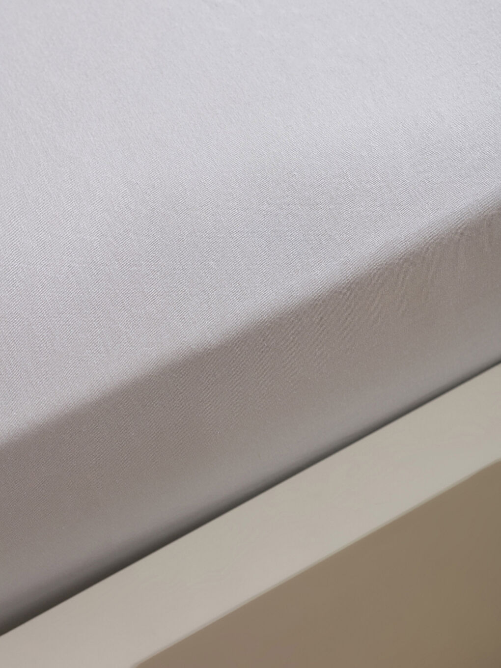 ملاية سرير قطن سادة مفرد استك 100x200x30 سم-3