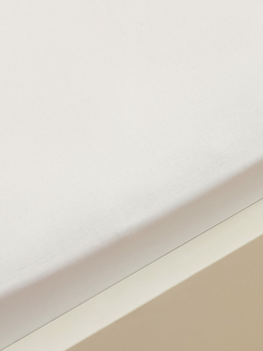 ملاية سرير قطن سادة مفرد استك 100x200x30 سم-1