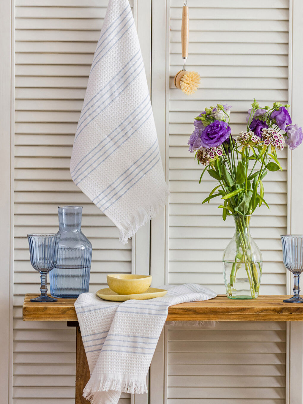 Prosop de ceai vărgat 2 bucăți 40x60 cm