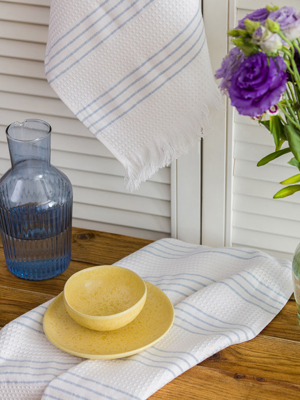 Prosop de ceai vărgat 2 bucăți 40x60 cm-1