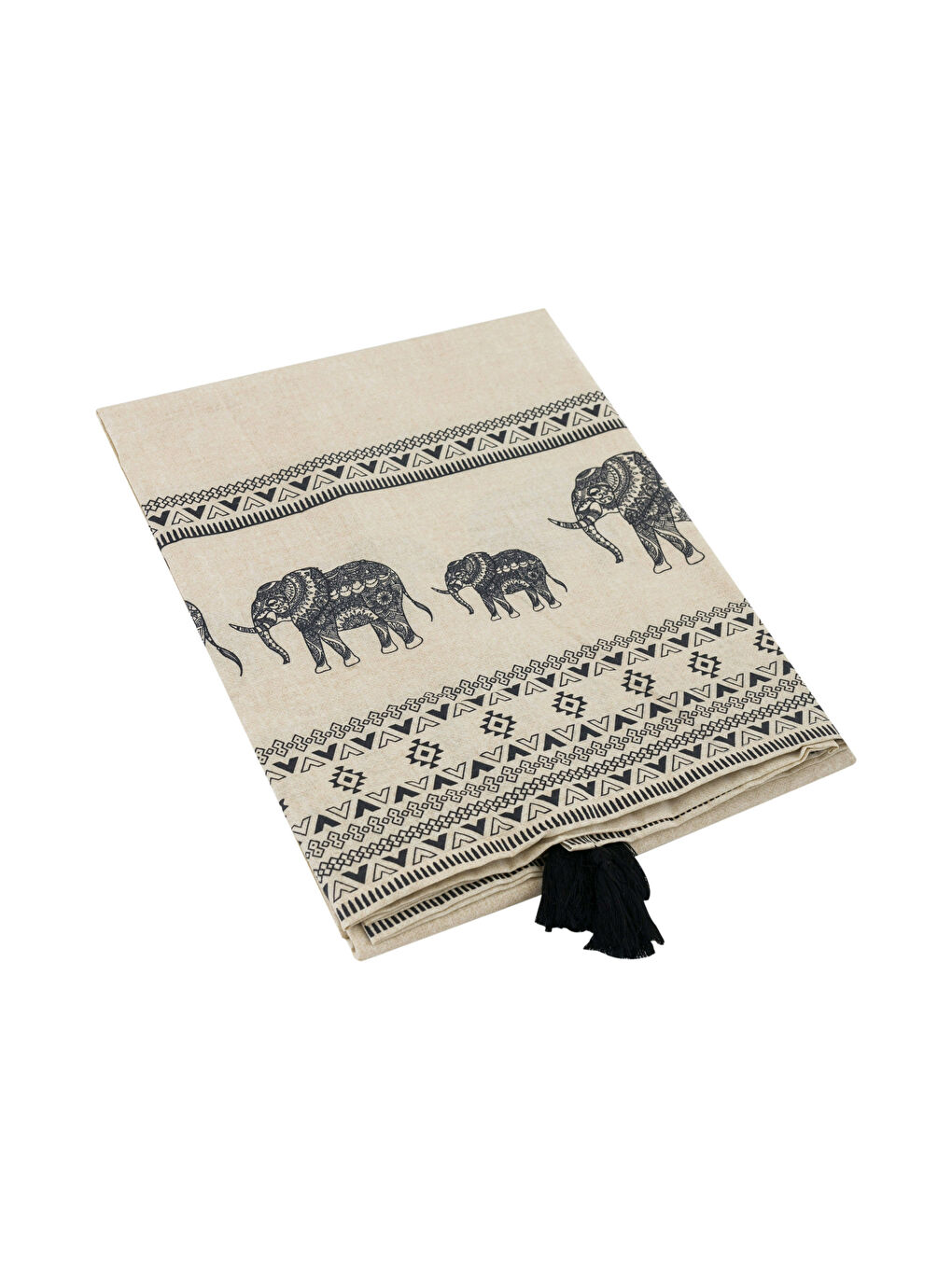 Karışık Fil Baskılı Masa Örtüsü 150x200 cm-4