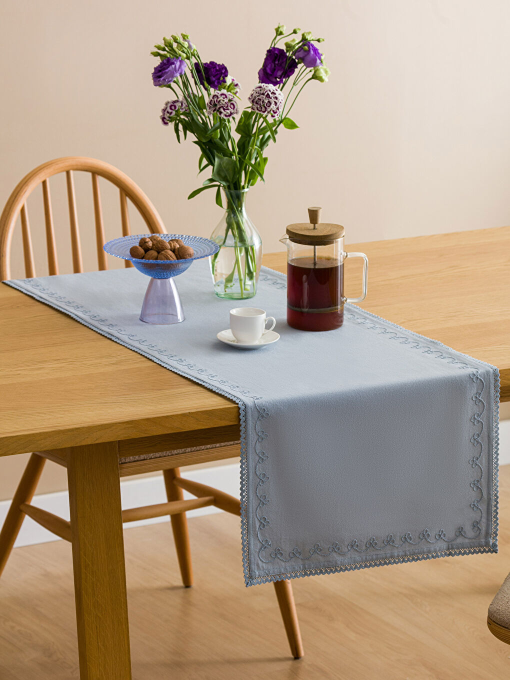 Traversă Cu Detalii Din Dantelă 45x150 cm