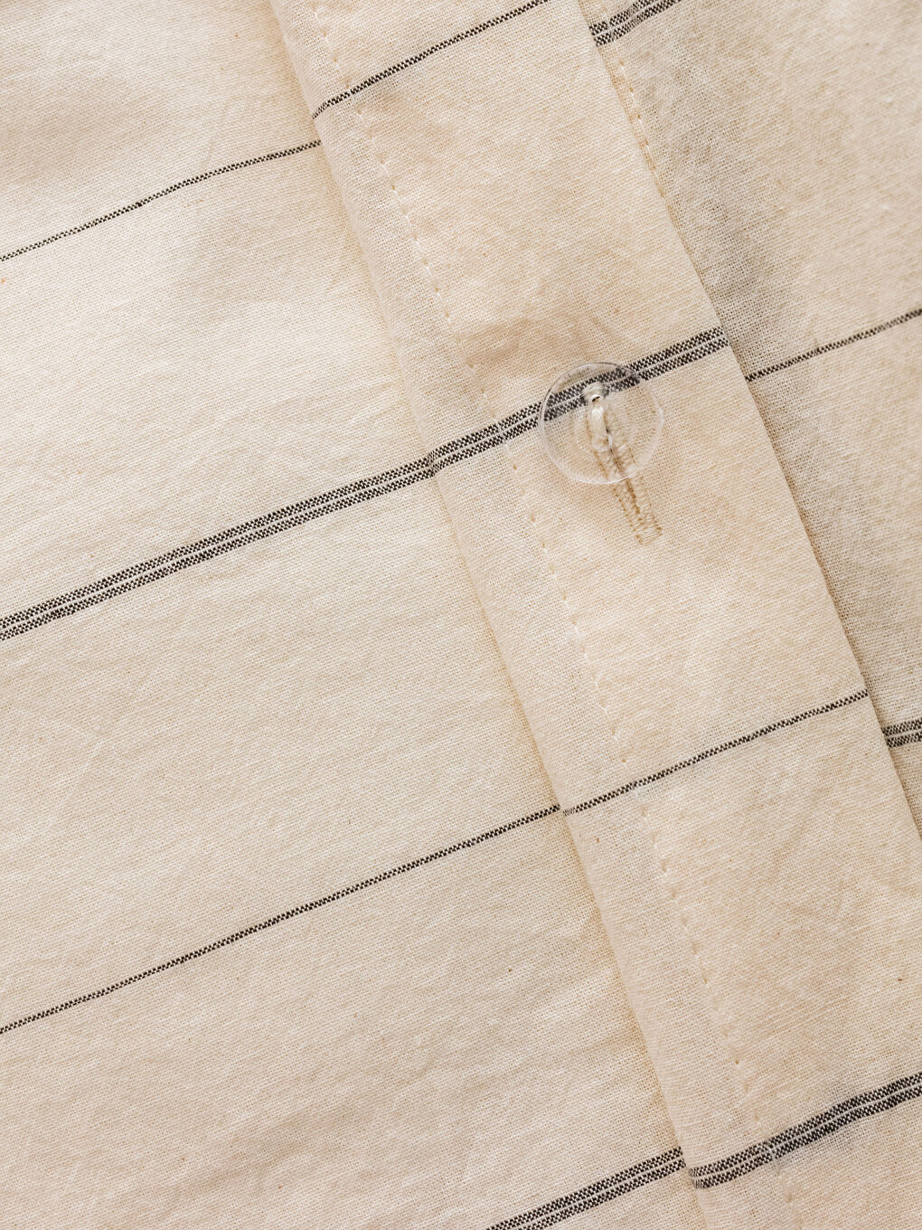 Ekru Çizgili Çift Kişilik Nevresim Takımı-5