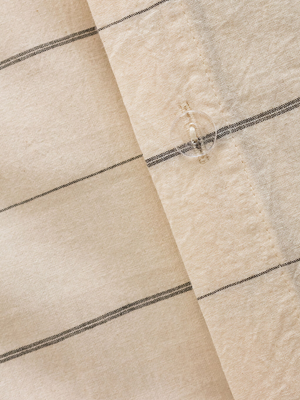 Ekru Çizgili Tek Kişilik Nevresim Takımı-6