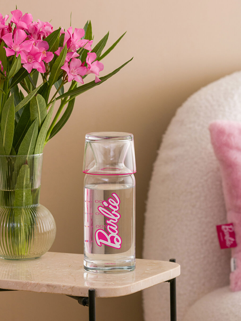 Pichet en Verre avec Couvercle Imprimé Barbie 700 ml-2