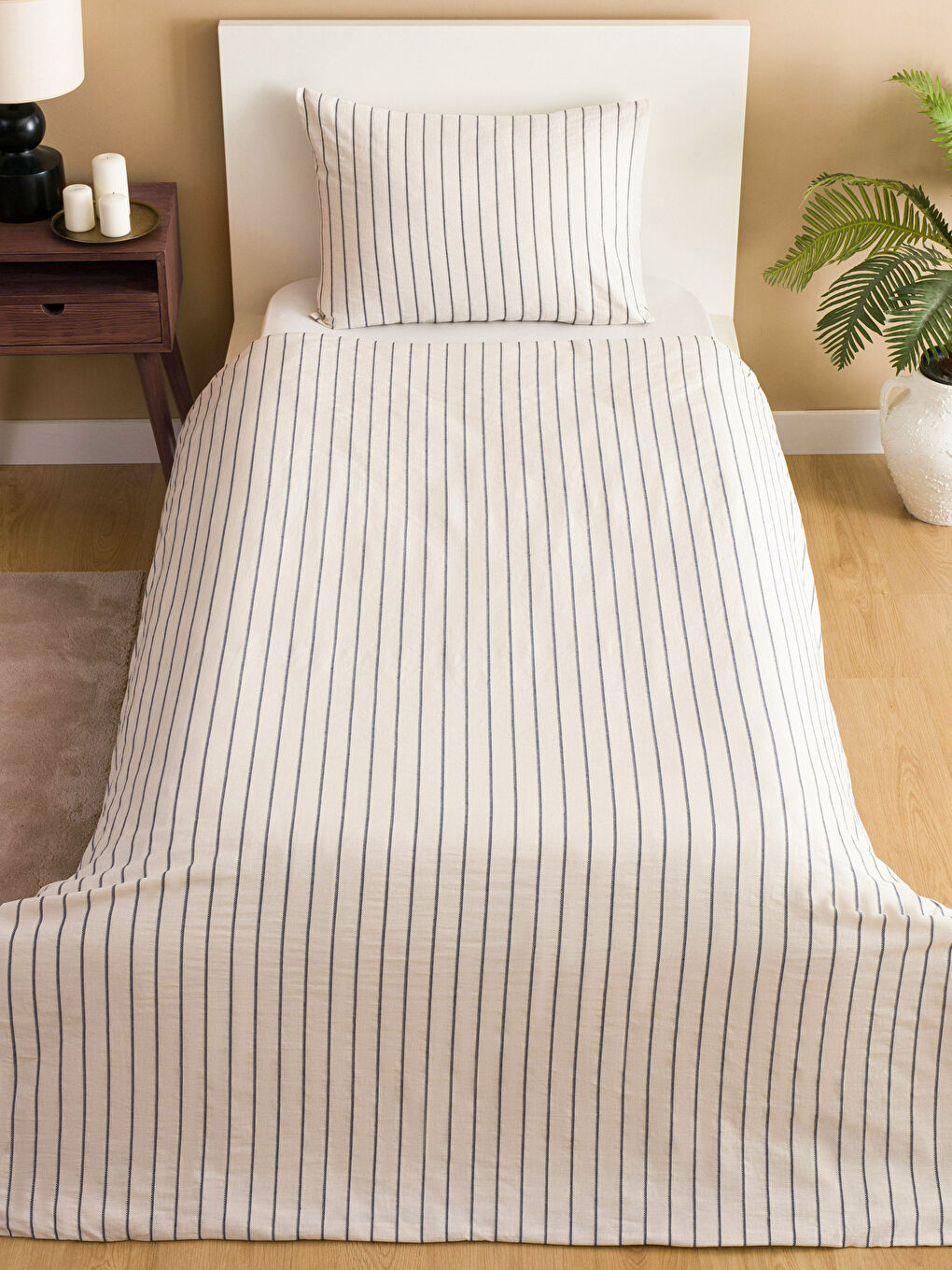 Полосатый комплект односпального пододеяльника-1