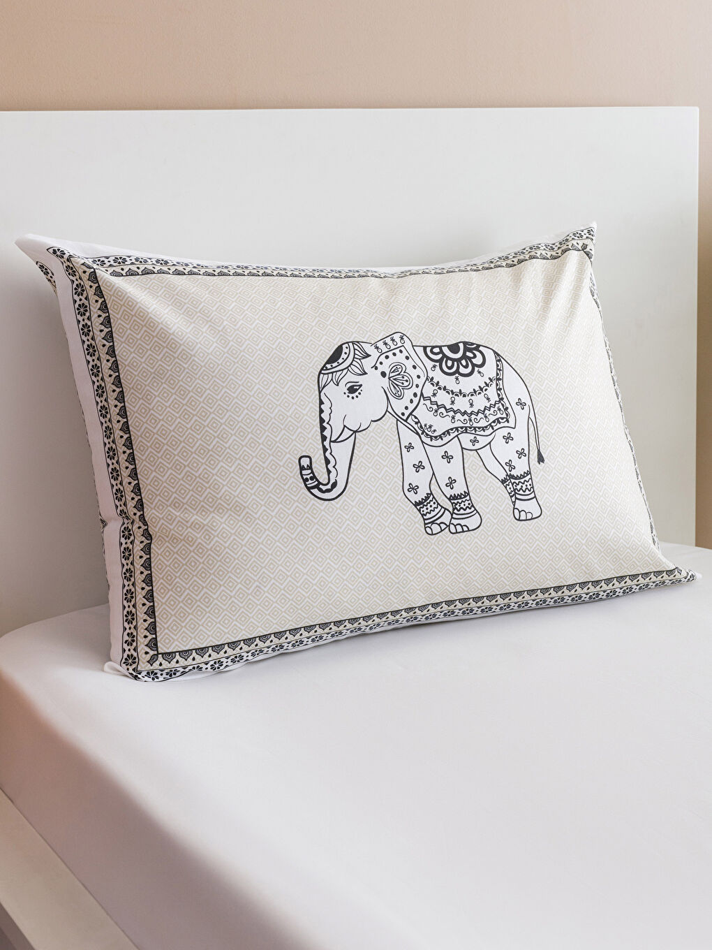 LCW HOME Elephant Printed Single Duvet Cover Set -W3FB81Z8-F9C