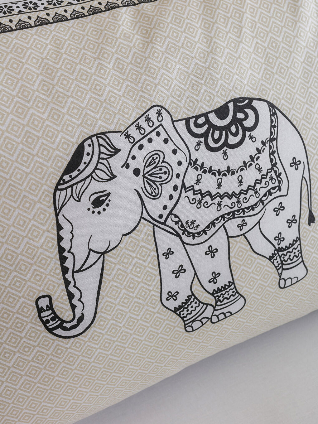 LCW HOME Elephant Printed Single Duvet Cover Set -W3FB81Z8-F9C