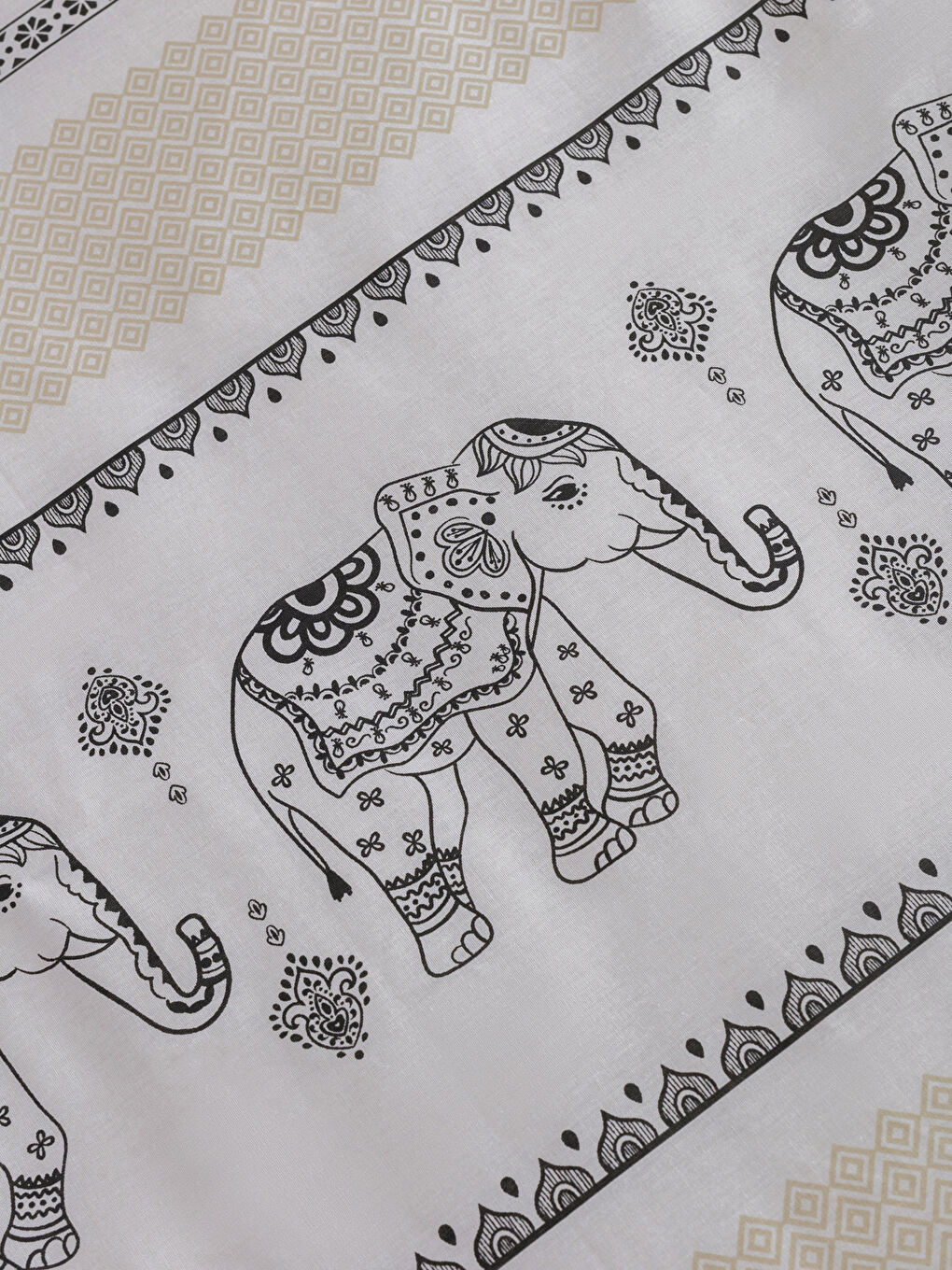 LCW HOME Elephant Printed Single Duvet Cover Set -W3FB81Z8-F9C