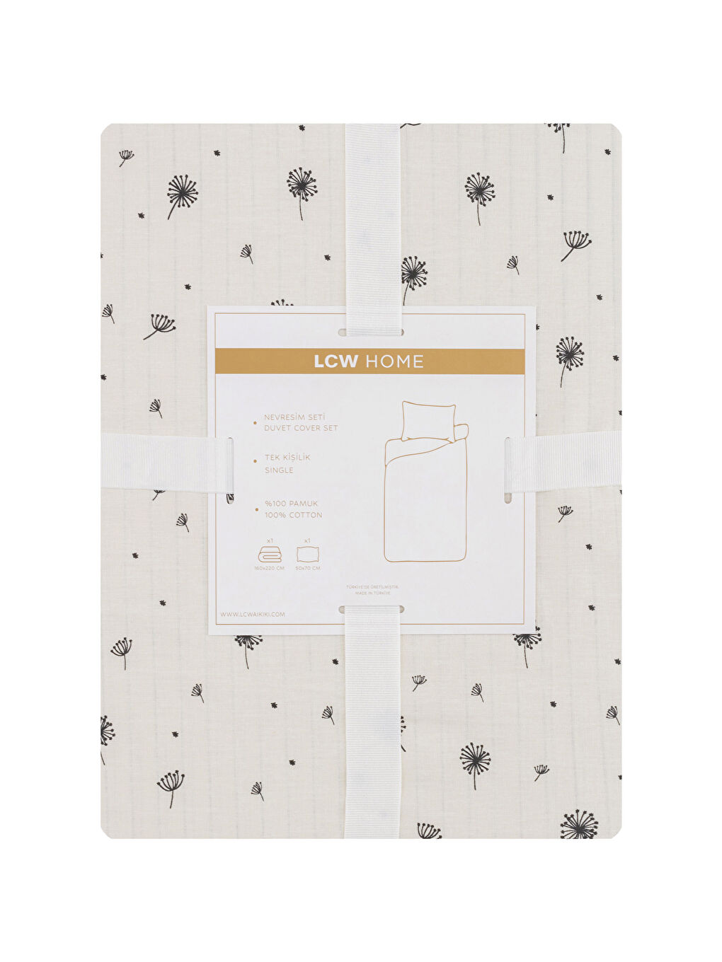 طقم غطاء لحاف مفرد بنقشة الزهور-6