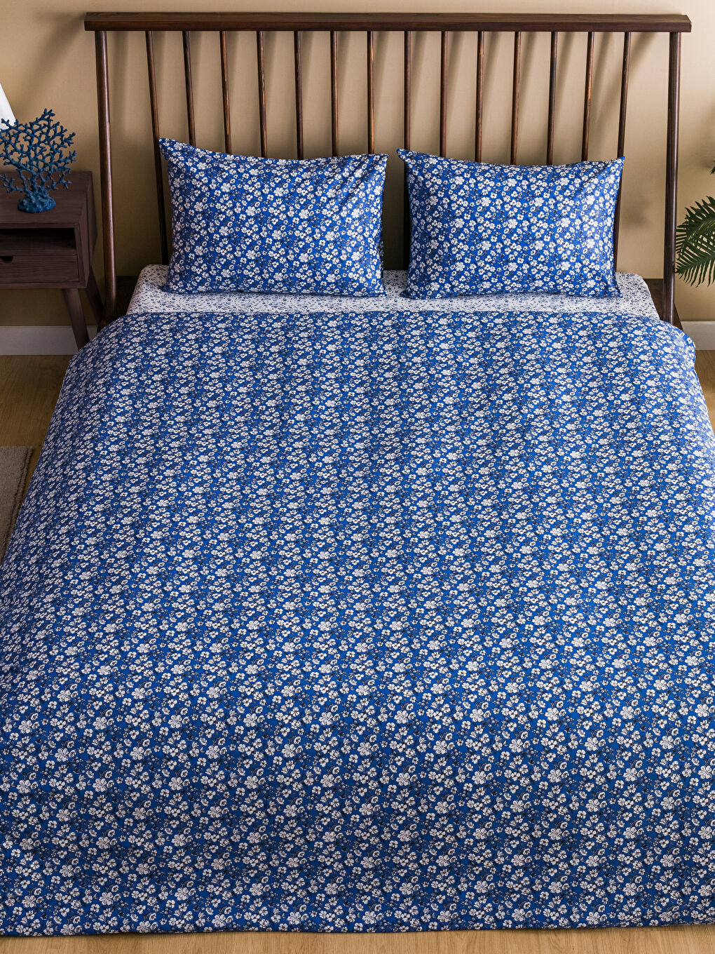 Floral Printed Double Double-Sided Duvet Cover Set-2