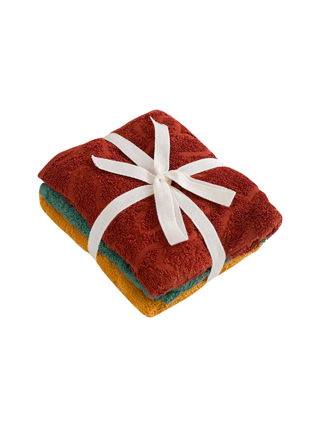 LCW HOME Bedrucktes Gästetuch 3er-Pack 30x50 cm -W3FD76Z8-K0A