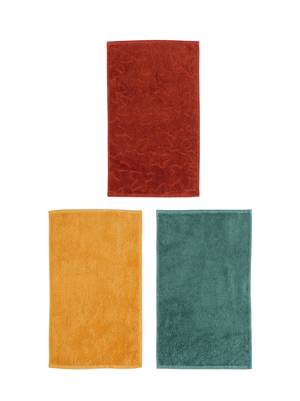 LCW HOME Bedrucktes Gästetuch 3er-Pack 30x50 cm -W3FD76Z8-K0A