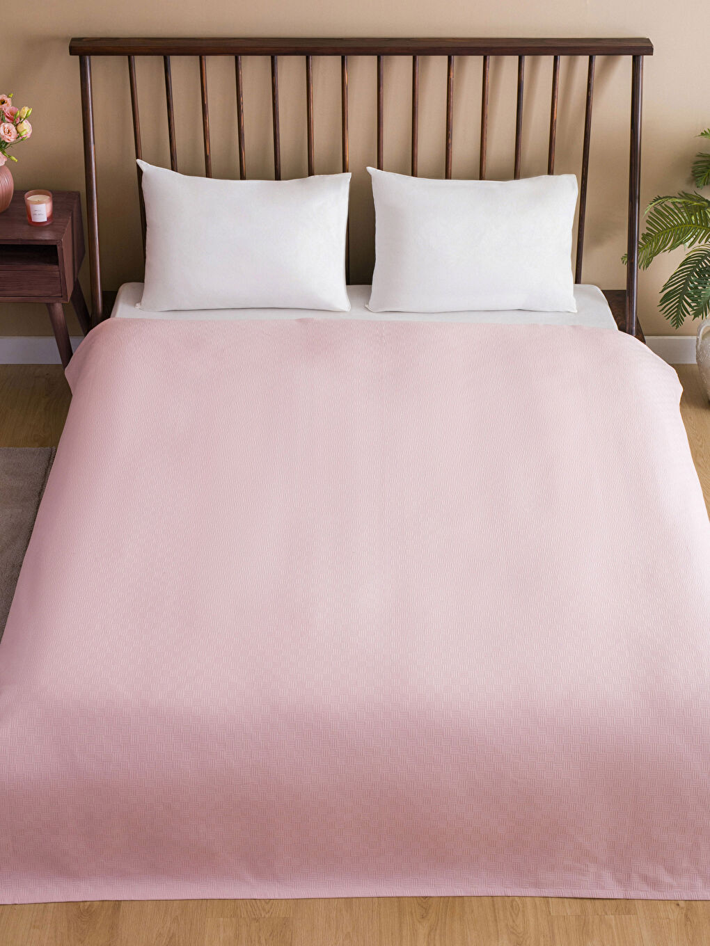 LCW ECO Pembe Çift Kişilik Pike 200x235 Cm - 1