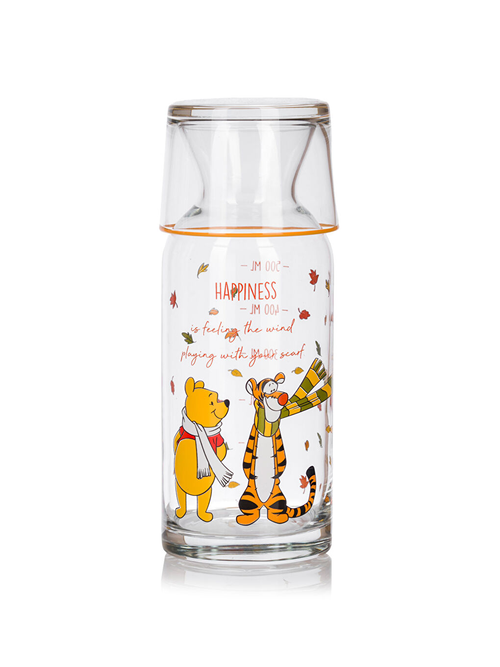 LCW HOME Karışık Baskılı Winnie the Pooh Baskılı Bardak Kapaklı Cam Karaf Sürahi 700 Ml - 6