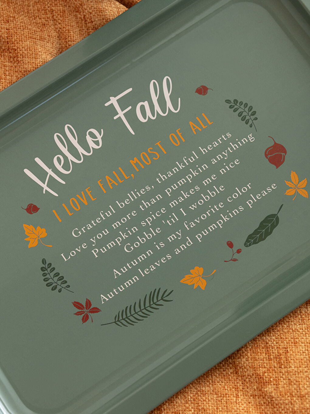 Printed metal tray 25x35 Cm -W3FG52Z8-F9C