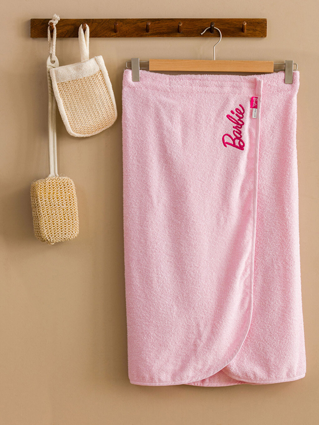 Barbie Embroidered Bath Towel-2