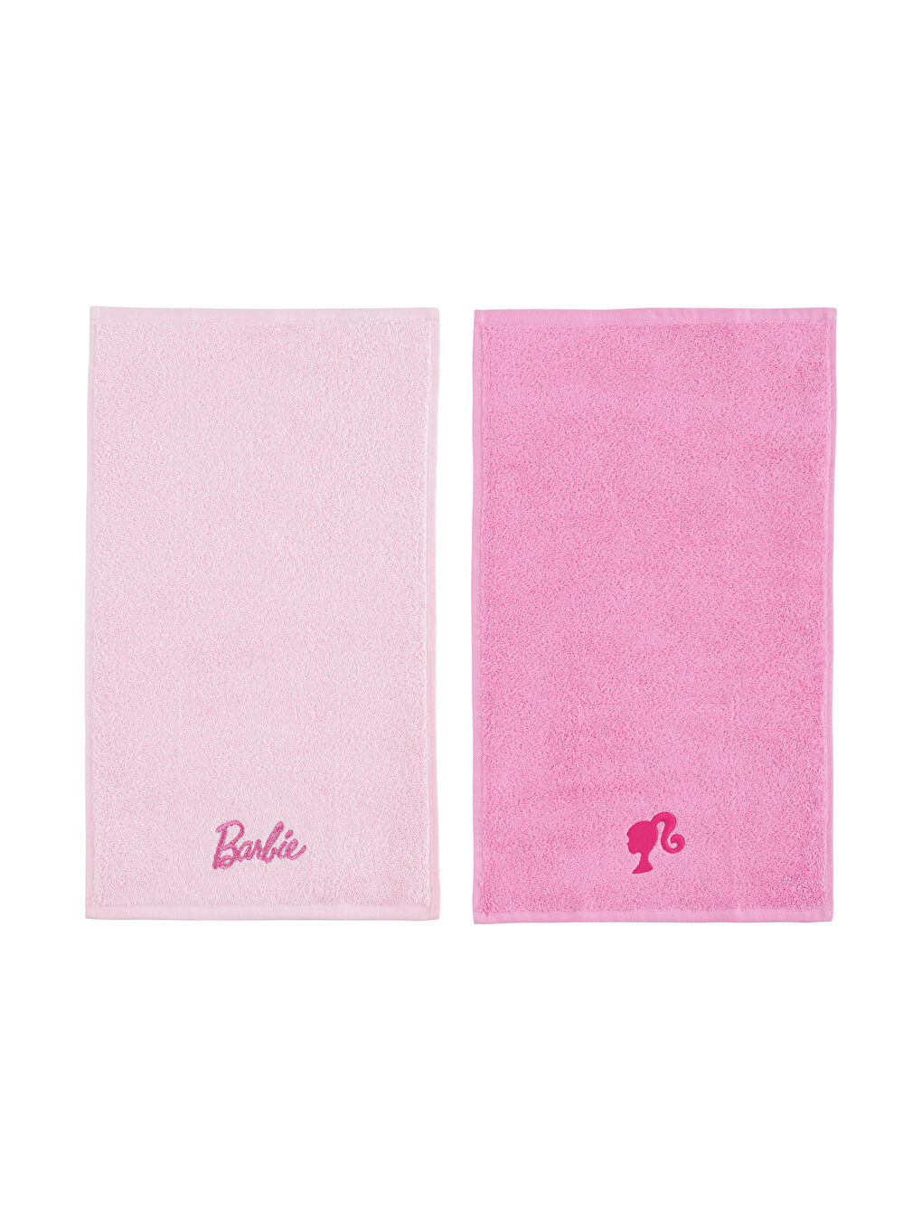 Pembe Barbie Nakışlı El Havlusu 2'li 30x50 cm-5