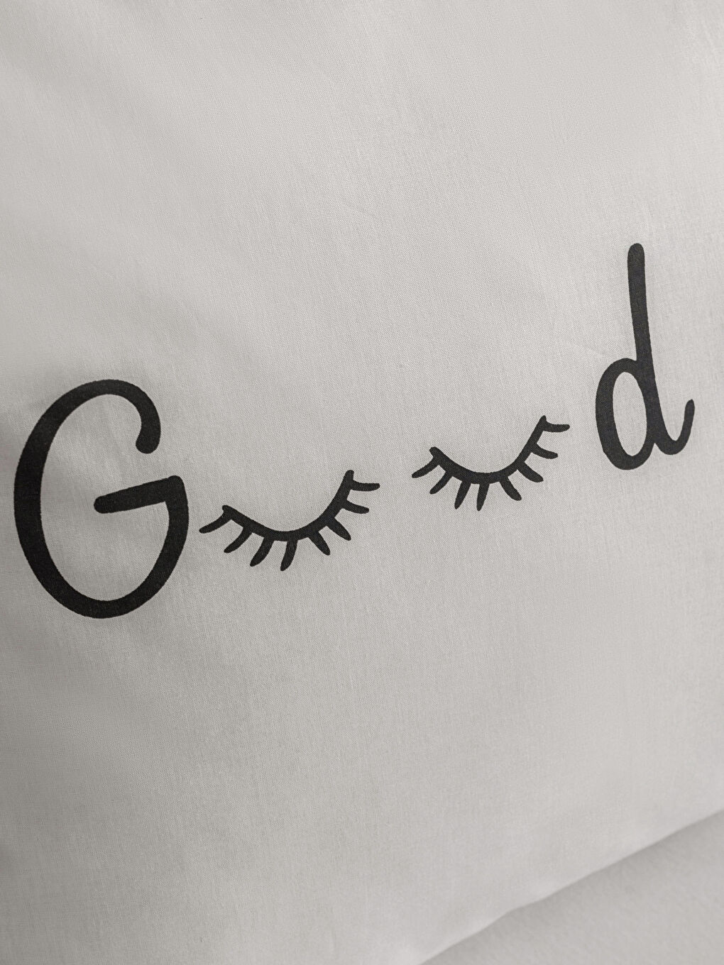 Feță de Pernă Imprimată Script din Bumbac 50x70 Cm 2 Bucăți-2