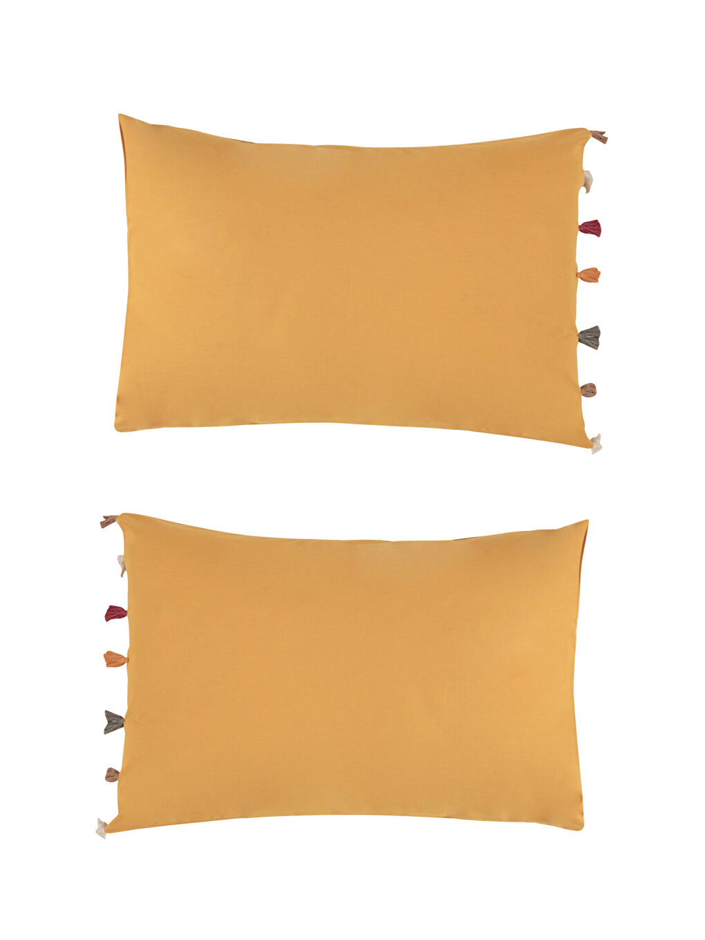 Kahverengi Püsküllü Yastık Kılıfı-4