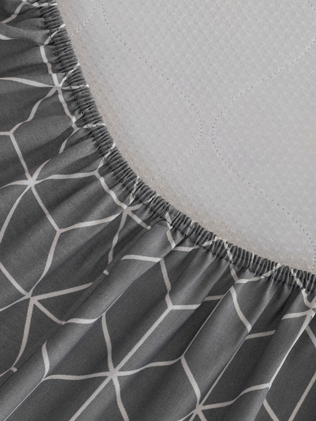 Gri Desenli Tek Kişilik Nevresim Seti-4