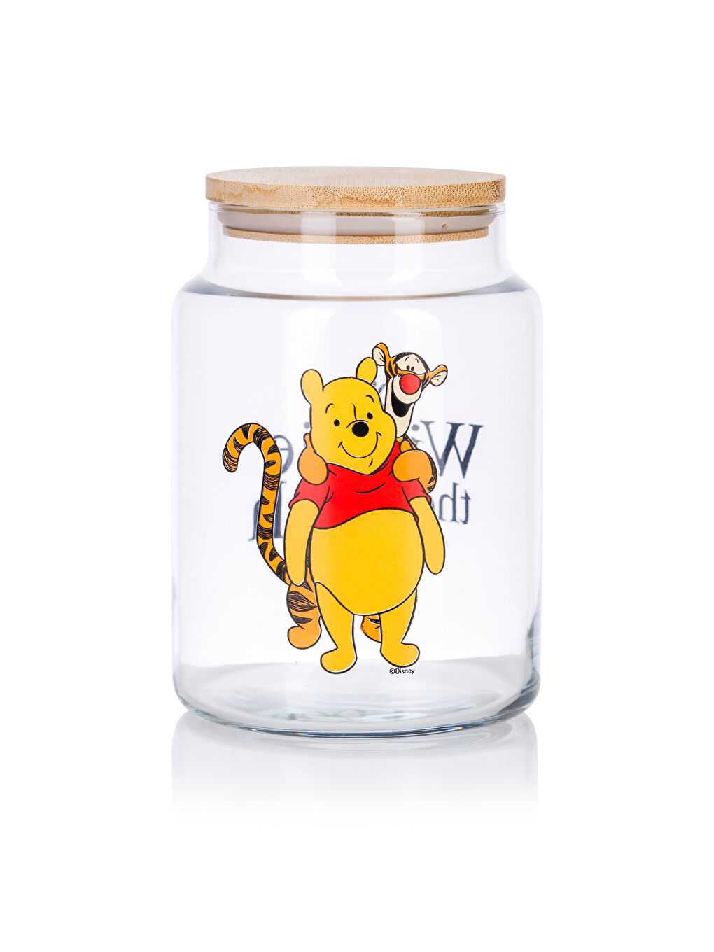 Karışık Winnie The Pooh Baskılı Cam Saklama Kabı 1080 ml-3