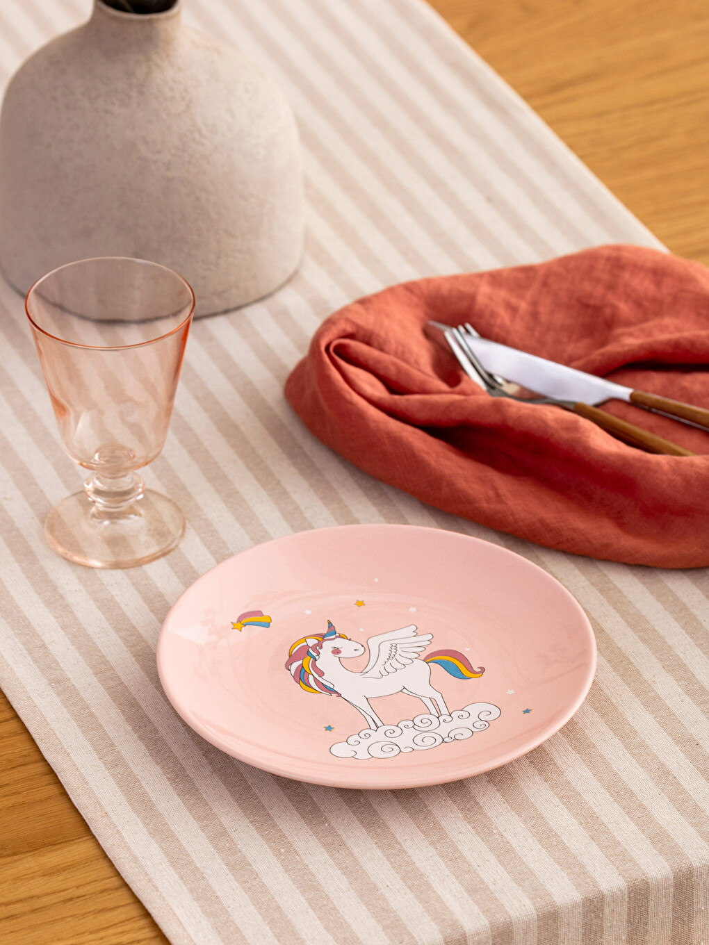 Karışık Baskılı Seramik Tabak 20 cm