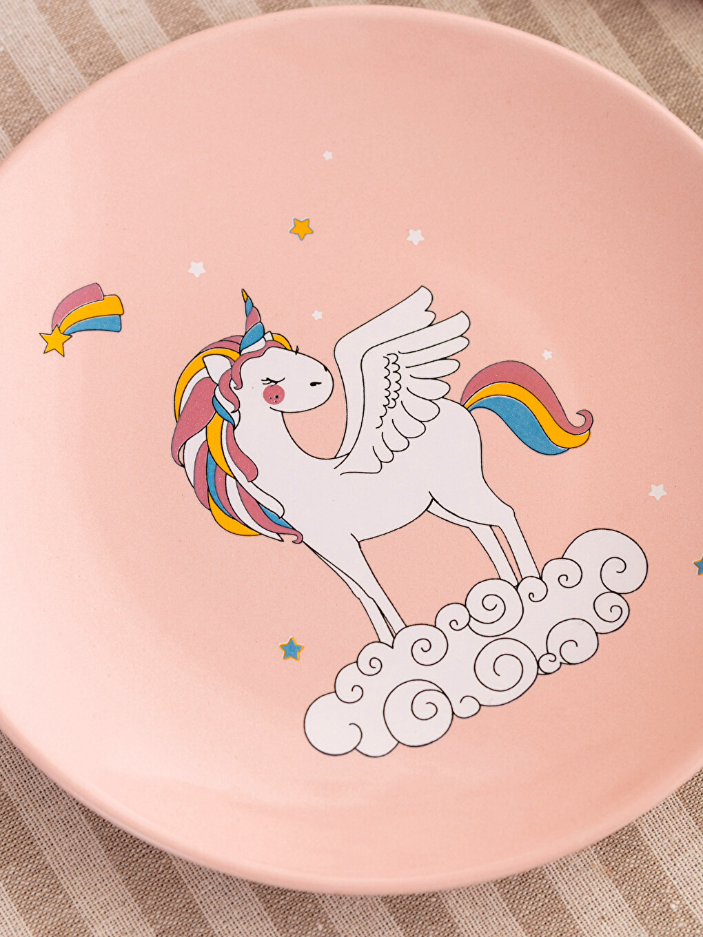 Karışık Baskılı Seramik Tabak 20 cm-2