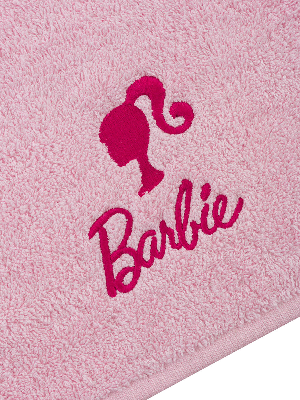 Pembe Barbie Nakışlı Spor Havlusu 30x110 cm-4