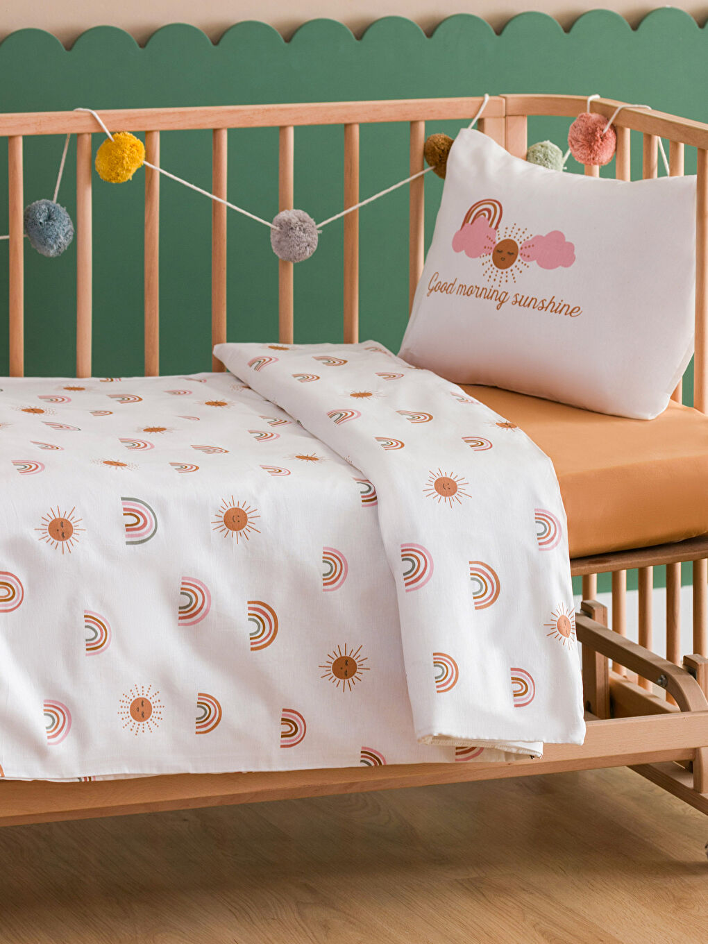 Ensemble de Housse de Couette Bébé en Coton Imprimé