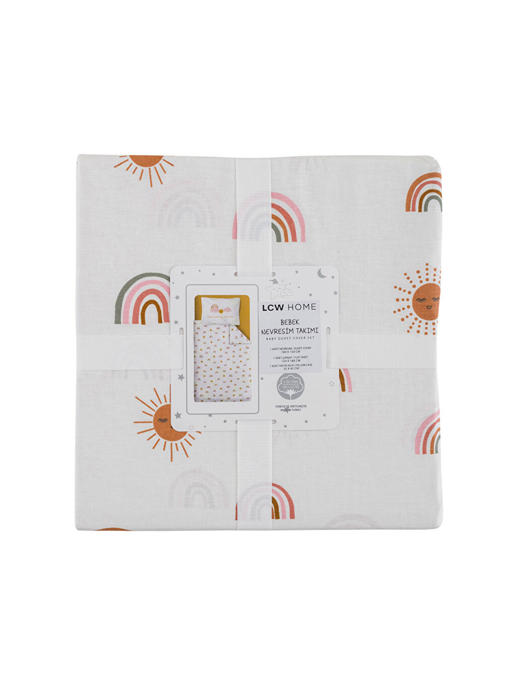 Ensemble de Housse de Couette Bébé en Coton Imprimé-6