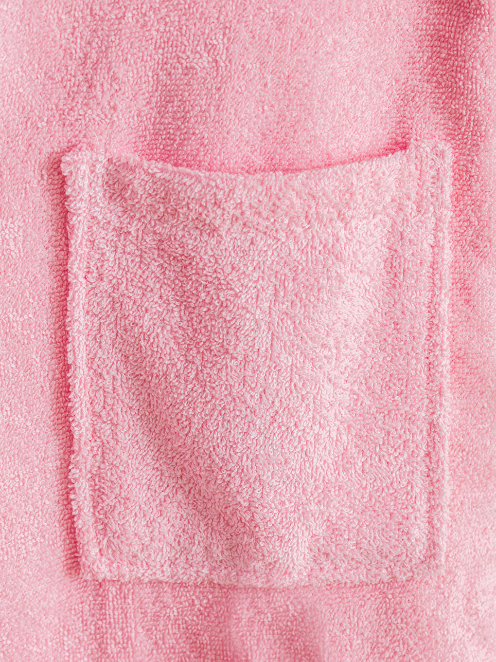 Pembe Baskılı Kız Çocuk Bornoz-4