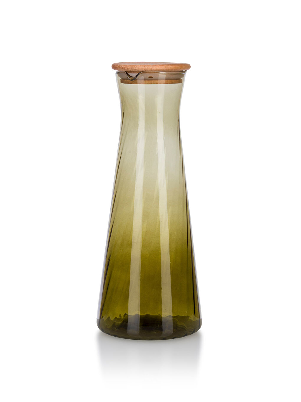 Stakleni vrč s drvenim poklopcem 1100 ml-4