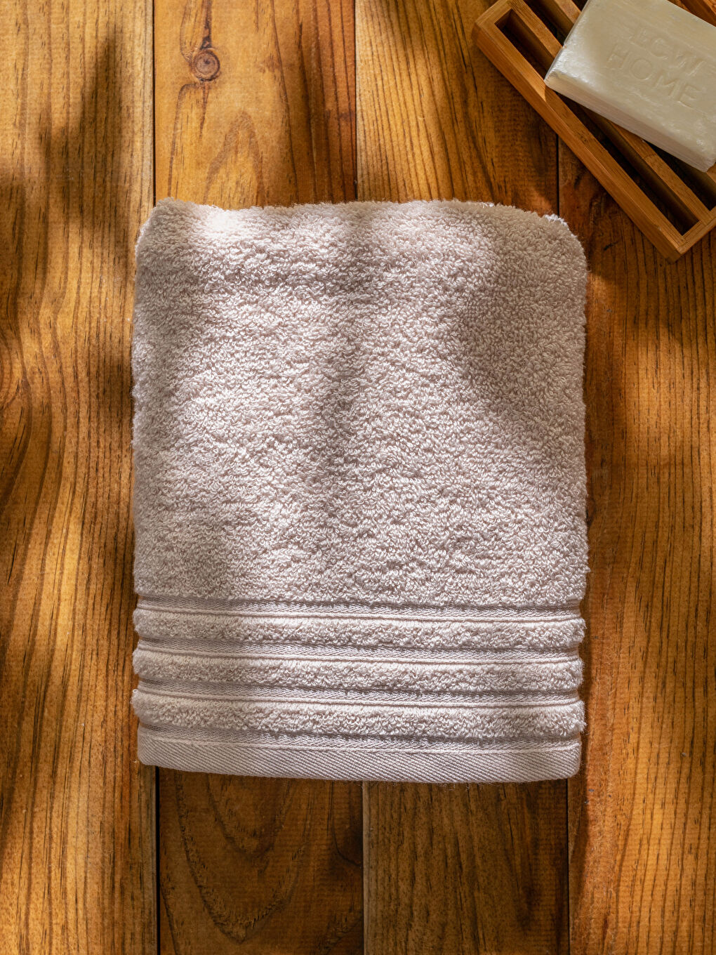 Bej Düz Bukle Yüz Havlusu-2