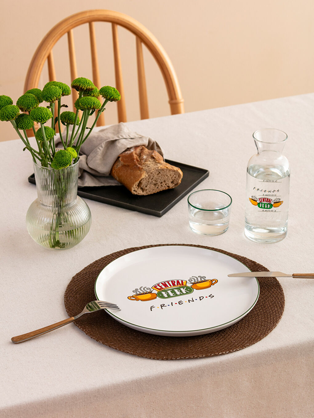 Karışık Friends Baskılı Seramik Tabak 27 cm-1