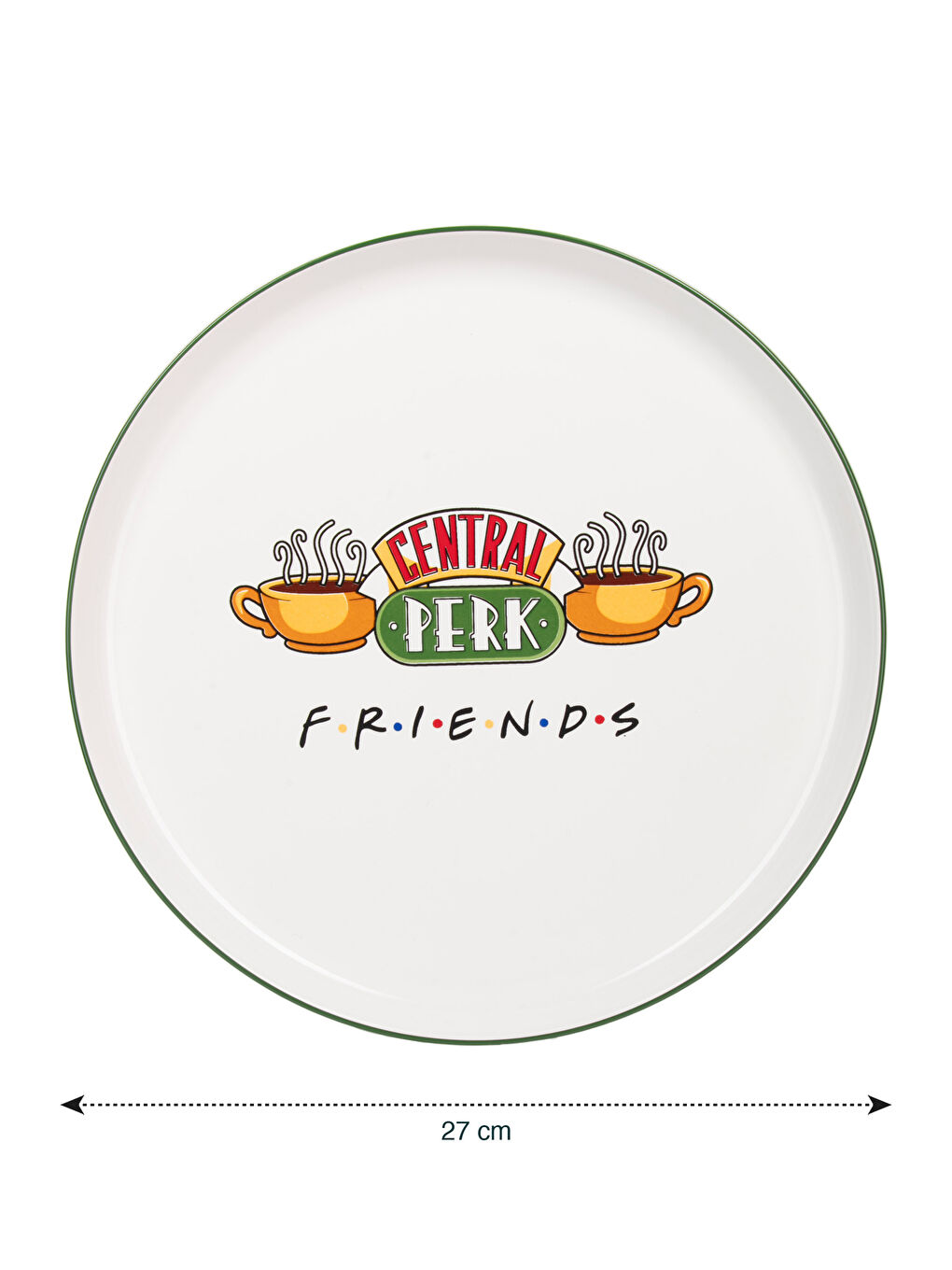 Karışık Friends Baskılı Seramik Tabak 27 cm-3