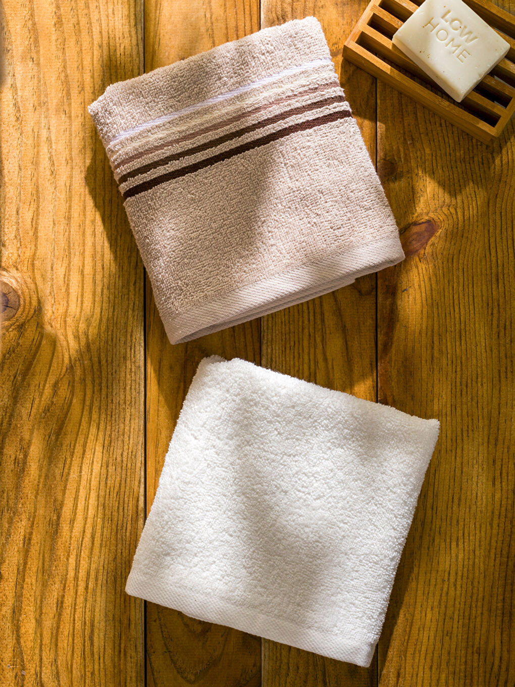 Striped Cotton Hand Towel 2 Pack 50x80 cm-2