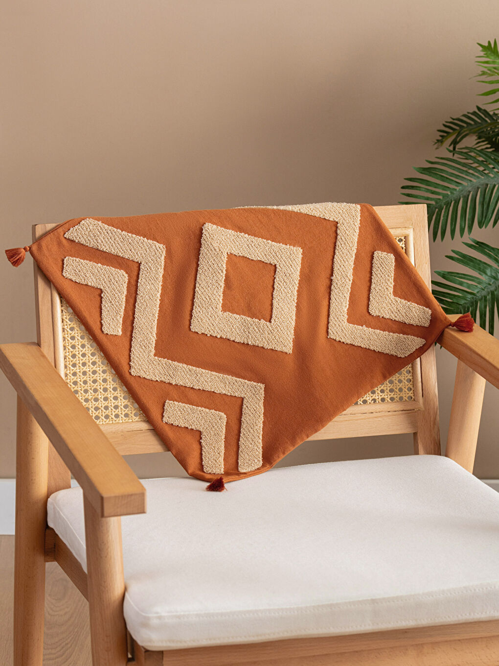Embroidered Cushion Cover 45x45 cm-1