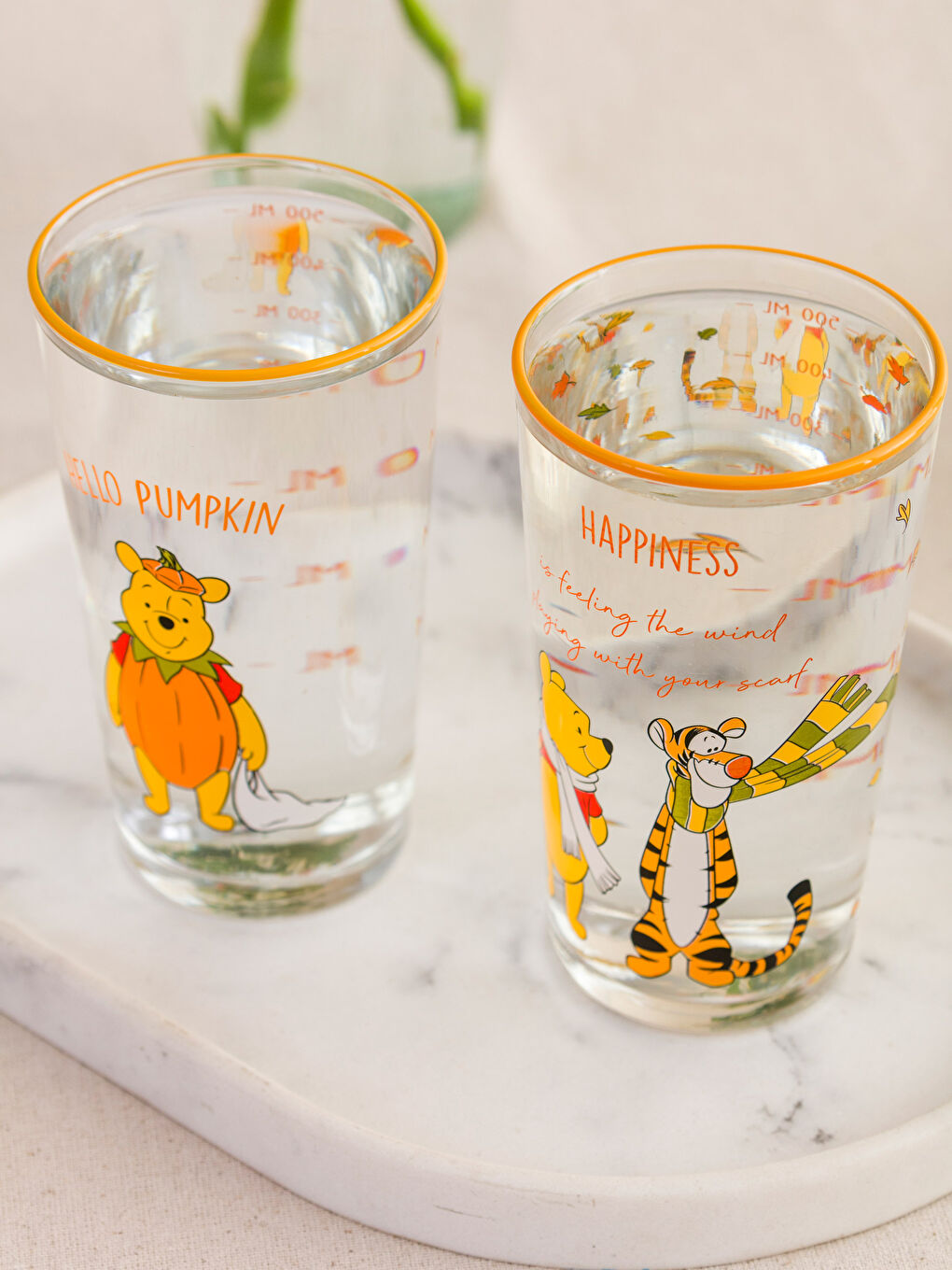 LCW HOME Karışık Baskılı Winnie The Pooh Baskılı Cam Bardak 2'li 570 Ml - 3