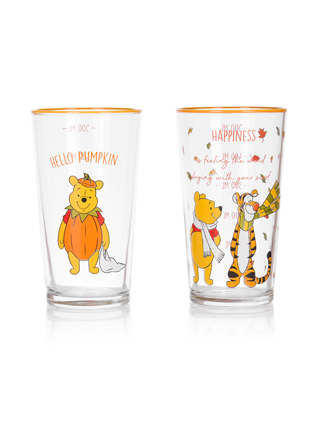 LCW HOME Karışık Baskılı Winnie The Pooh Baskılı Cam Bardak 2'li 570 Ml - 5