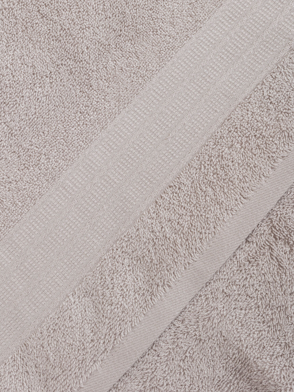 Gri Düz Pamuklu Yüz Havlusu 50x80 cm-3