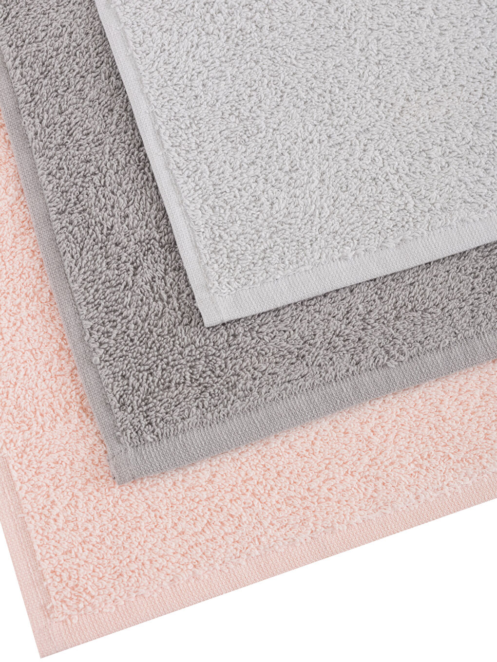 طقم فوط يد قطن سادة - ٣ قطع-3